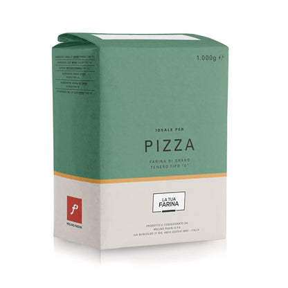 Molino Pasini Soft Wheat Flour Type "0" Ideal for Pizza, Origin: Italy, 1 Kg / 2.20 Lb - 1 Case