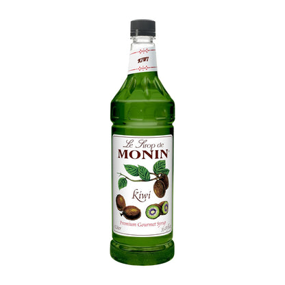 Monin Flavored Syrup, Kiwi, 33.8-Ounce Plastic Bottle ( 1 liter) - Case 1