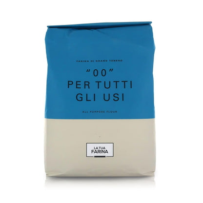 Molino Pasini Wheat Flour Type "00" All Purpose, Suitable for all Uses, 5 Kg / 11 Lb - 1 Case