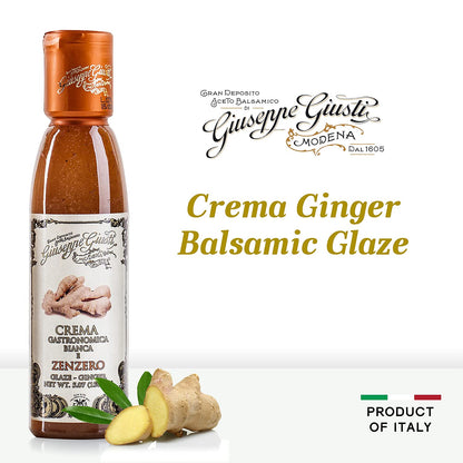 Giuseppe Giusti Crema Ginger Balsamic Glaze of Modena - 150 ml - 1 Case