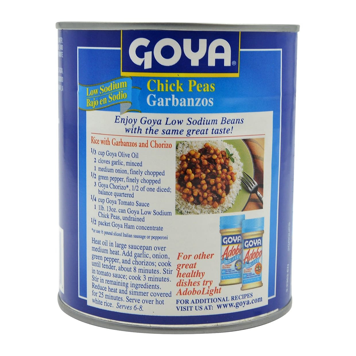 Goya Chick Peas, Low Sodium, 29 Ounce - Case 1