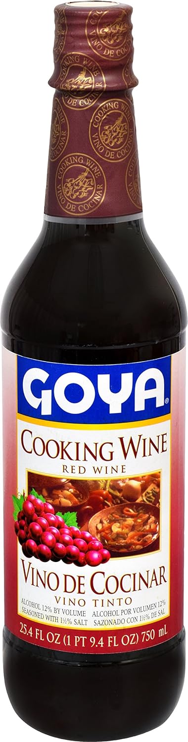 Goya Red Cooking Wine, 25.4 oz - Case 1