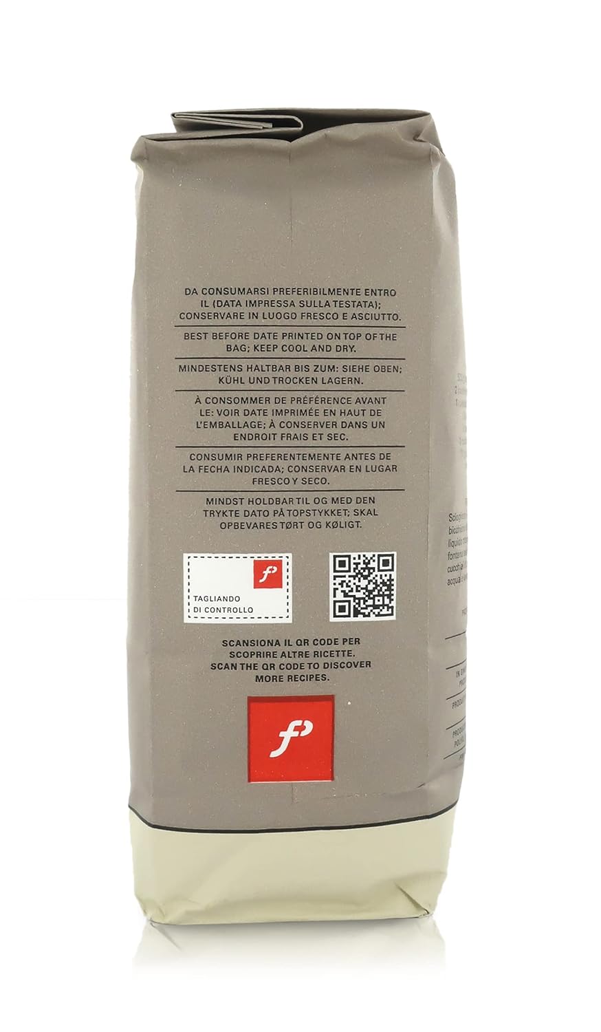 Molino Pasini "Primitiva" Wholemeal Flour, Flour Obtained by Whole Grinding, 1 Kg / 2.20 Lb - 1 Case