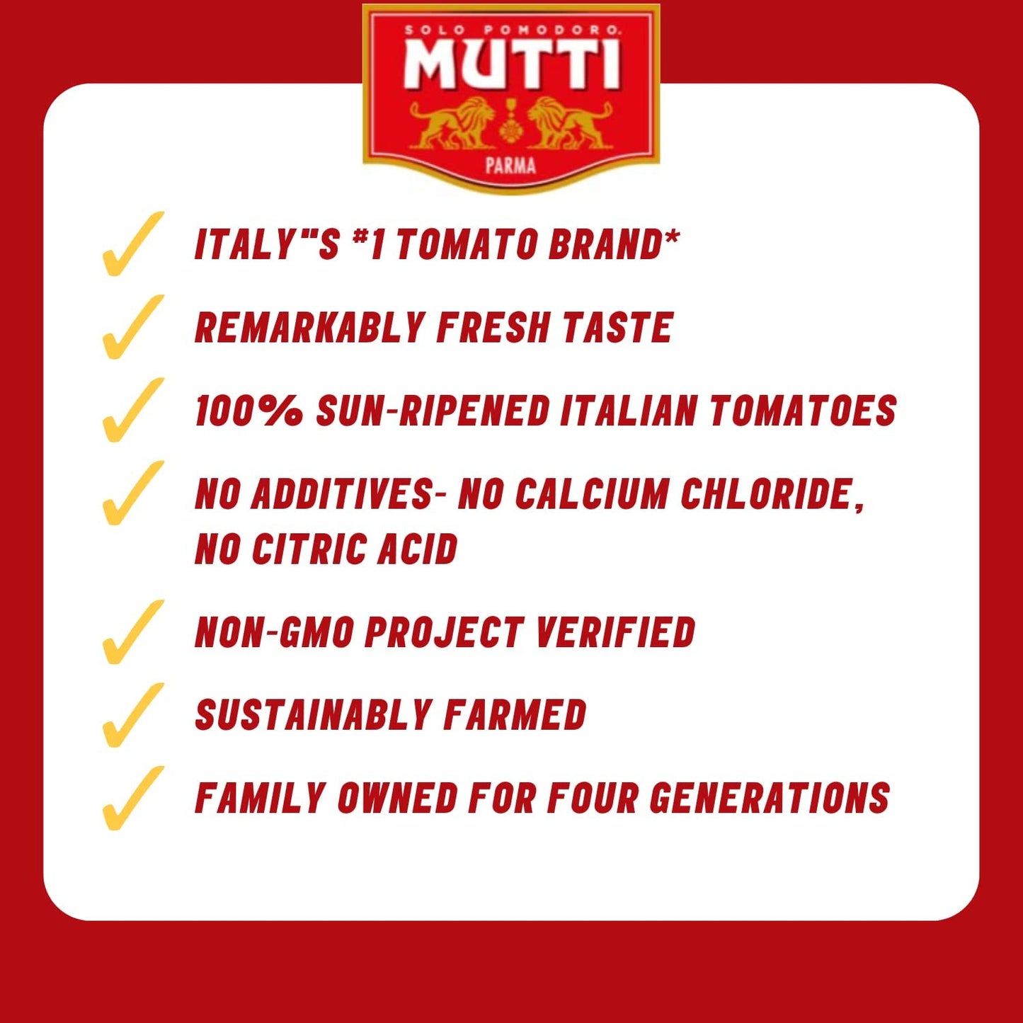 Mutti Tomato Sauce with Basil & Oregano (Salsa di Pomodoro), 14 oz. | Italy’s #1 Brand of Tomatoes | Canned Tomatoes | Vegan Friendly & Gluten Free | No Additives or Preservatives - 1 case