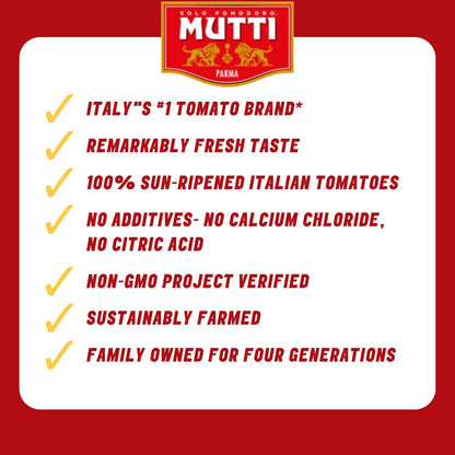 Mutti Positano Sauce for Pizza with Garlic & Oregano, 14 oz. | Italy’s #1 Brand of Tomatoes | Tomato Sauce for Pizza | Vegan Friendly & Gluten Free | No Additives or Preservatives - 1 Case