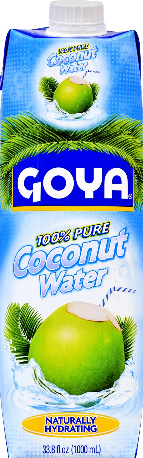 Goya Foods 100% Pure Coconut Water, 33.79 Ounce - Case 1