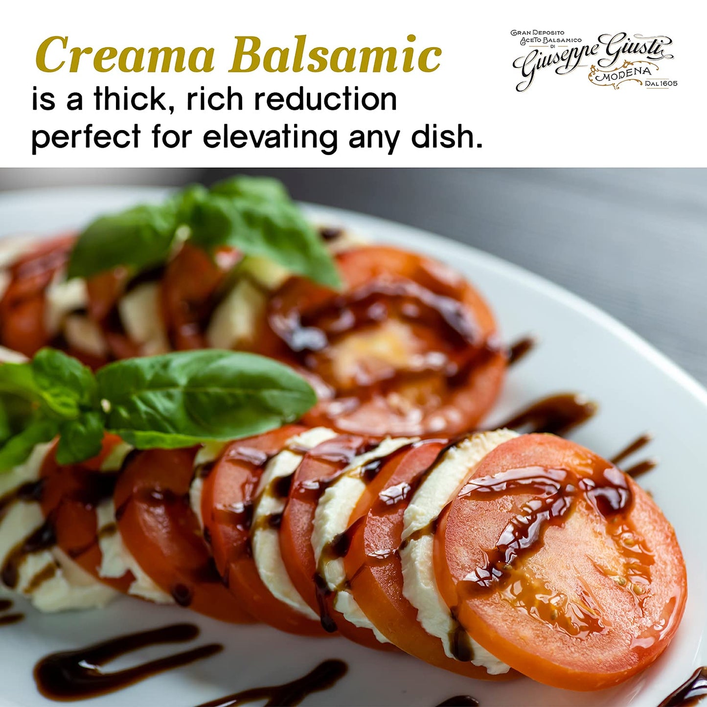 Giuseppe Giusti Crema Ginger Balsamic Glaze of Modena - 150 ml - 1 Case