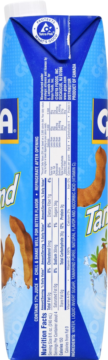 Goya Tamarind Nectar, 33.8 oz - Case 1