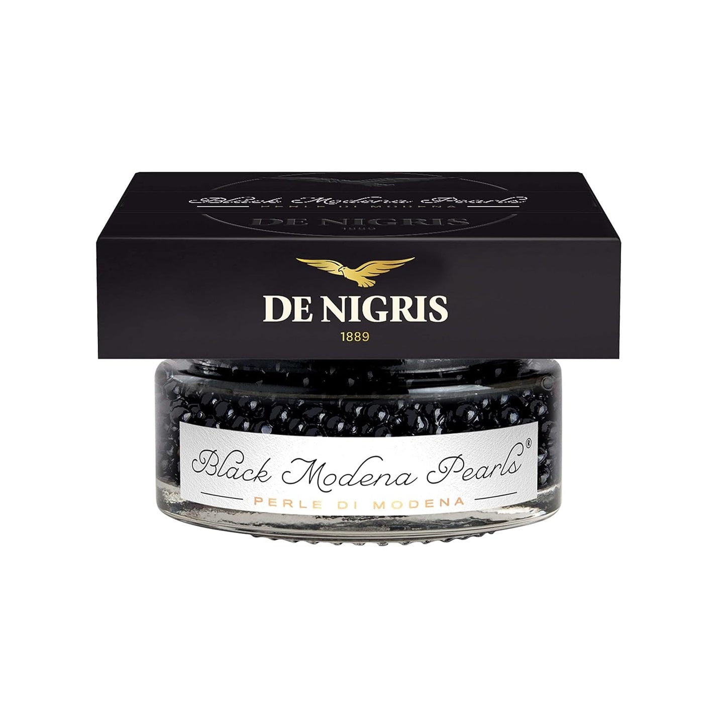 De Nigris Excellence Line - Black Modena Pearls 1,69 Oz (50gr) | with Balsamic Vinegar From Modena Italy With Incredible Flavors - Case 1