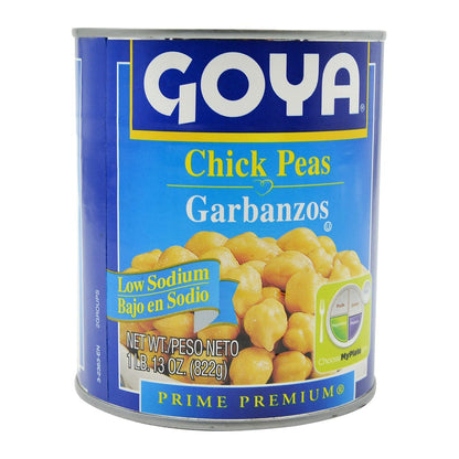 Goya Chick Peas, Low Sodium, 29 Ounce - Case 1