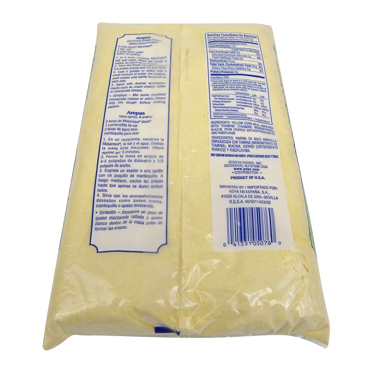 Goya Foods Yellow Corn Meal (Masarepa), 5-Pound - Case 1