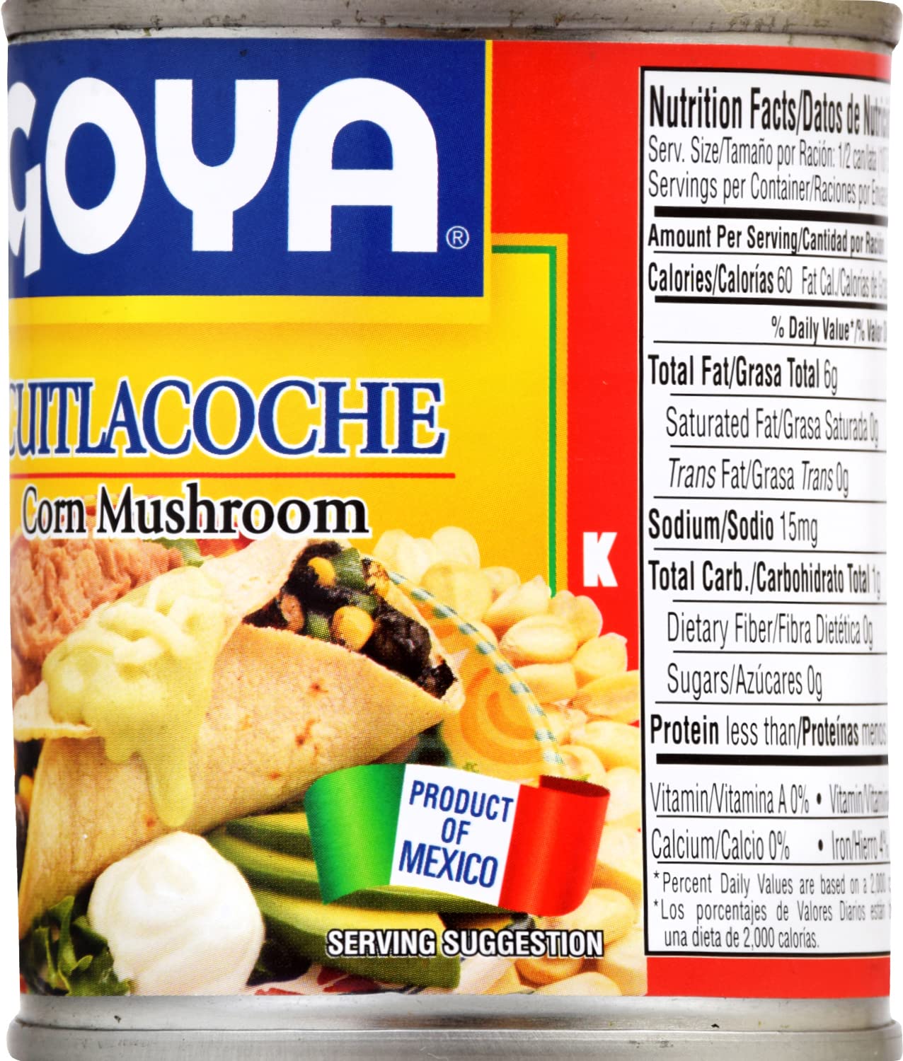 Goya Foods Cuitlacoche Corn Mushroom, 7 Oz - Case 1