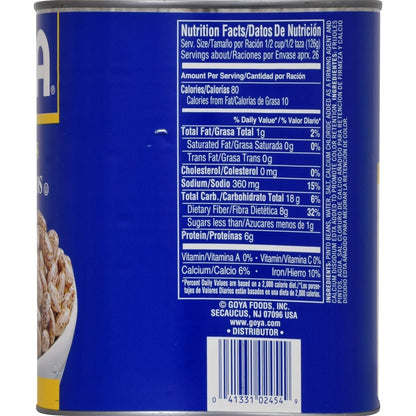 Goya Canned Pinto Beans, 110 Ounce - Case 1