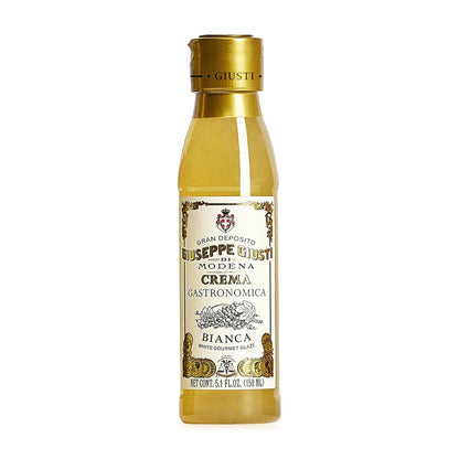 Giuseppe Giusti Italian Crema Balsamic Glaze Vinegar Reduction of Modena IGP, White Grape Balsamic Vinegar Glaze Made With Balsamic Vinegar of Modena, Imported from Italy - 150 ml - 1 Case