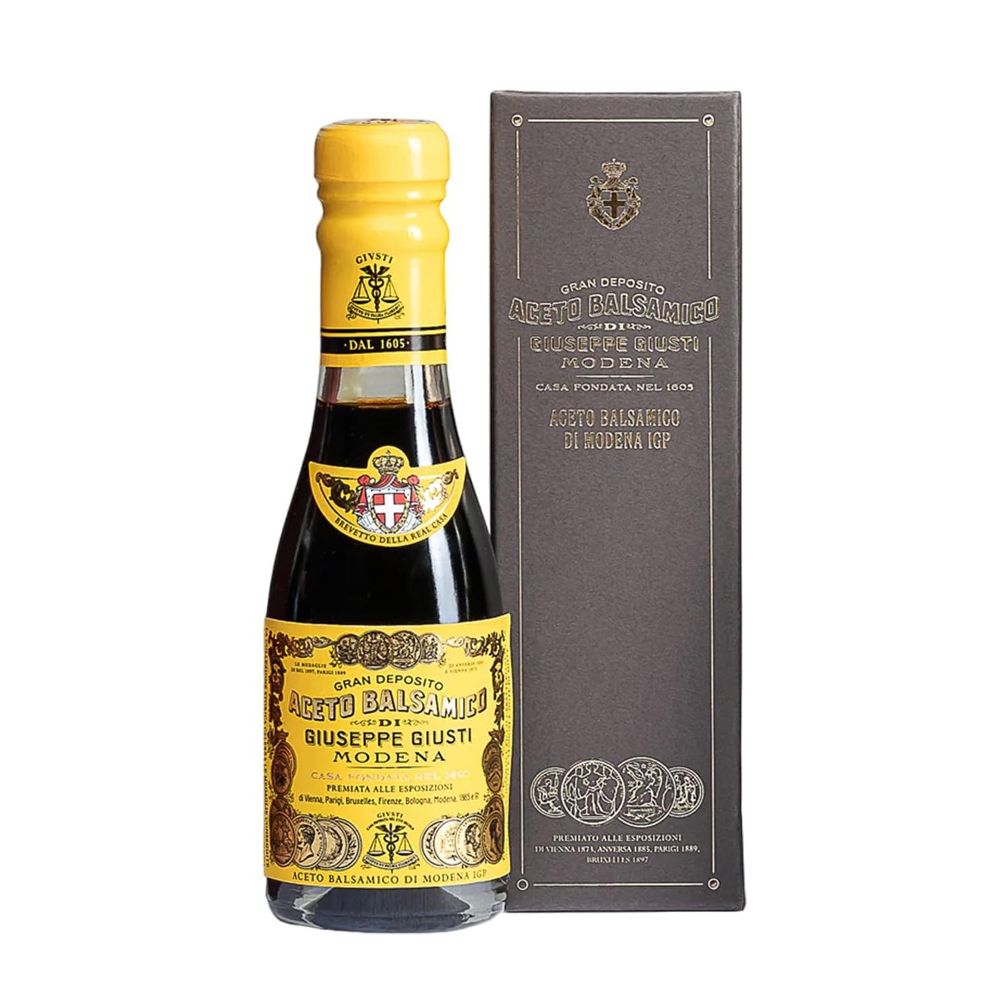 Giuseppe Giusti 4 Gold Medals "Quarto Centenario" Champagnottina In a Gift Box Traditional Balsamic Vinegar of Modena Aged Over 15 Years Old - 100ml - 1 case