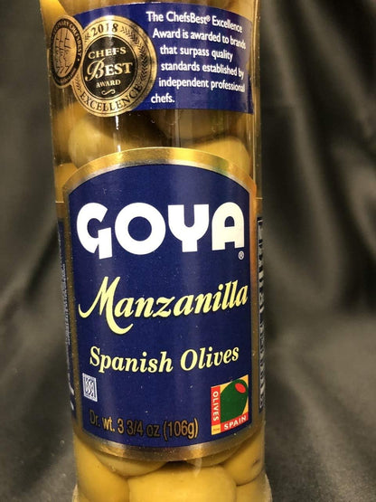 Goya Manzanilla Olives 3.75 oz - Case 1