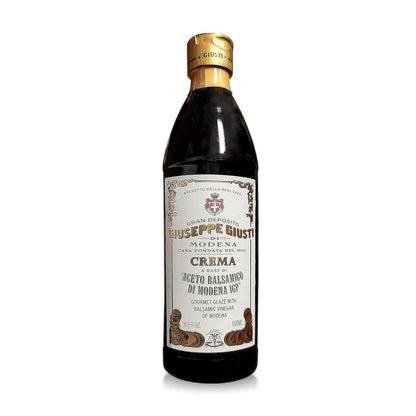 Giuseppe Giusti Italian Crema Balsamic Glaze Vinegar Reduction of Modena IGP, Natural Flavored Balsamic Vinegar Glaze Made With Balsamic Vinegar of Modena, Imported from Italy - 16.9 fl oz (500 ml) - 1 Case