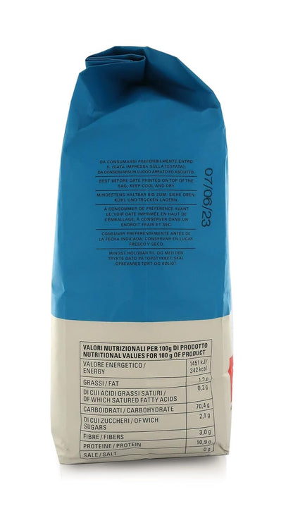 Molino Pasini Wheat Flour Type "00" All Purpose, Suitable for all Uses, 5 Kg / 11 Lb - 1 Case