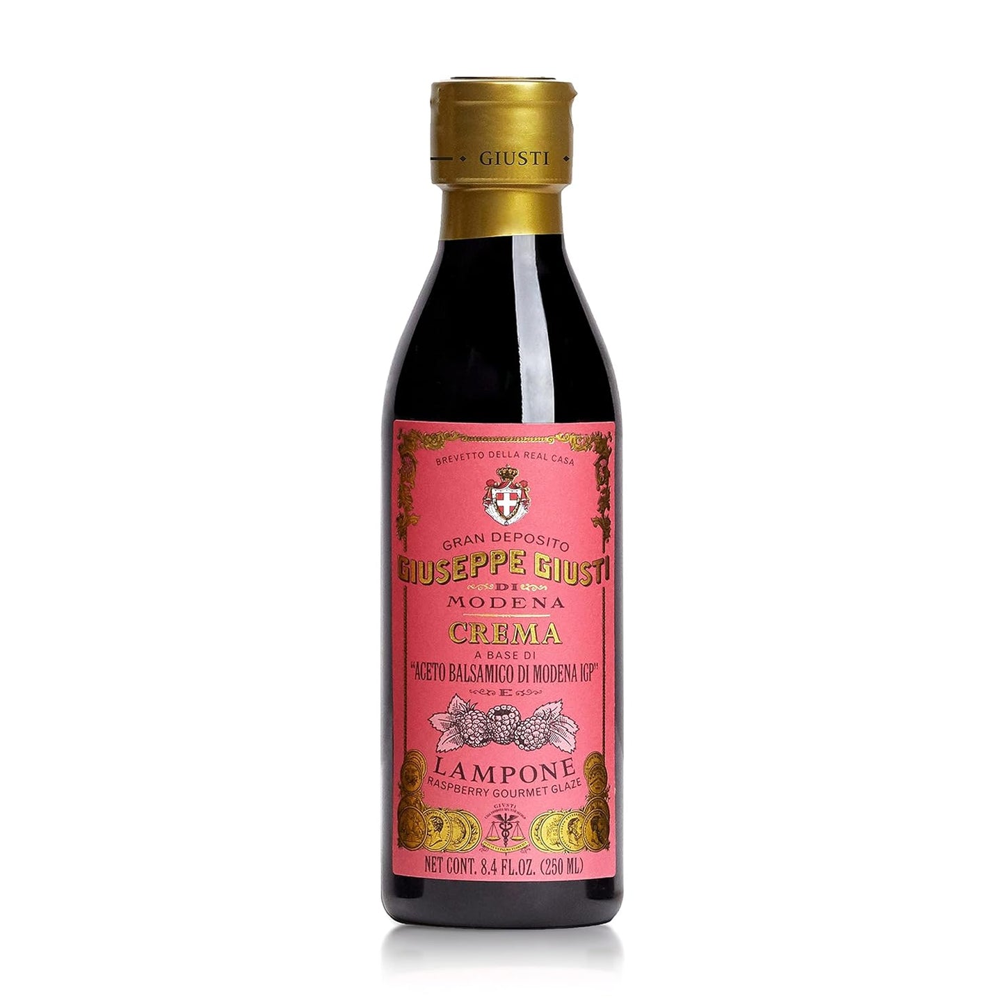 Giuseppe Giusti Crema Raspberry Balsamic Glaze of Modena - 250 ml - 1 Case