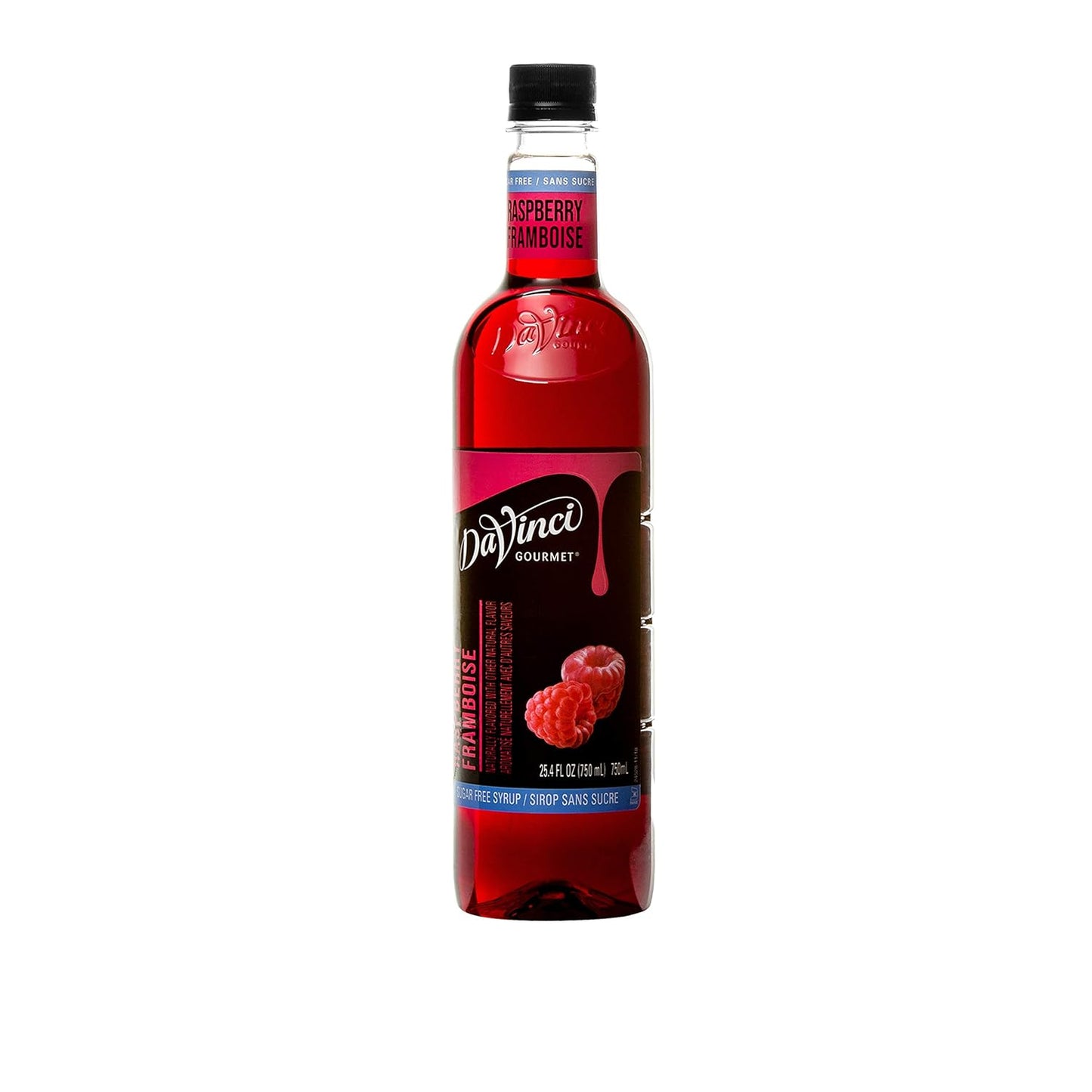 DaVinci Gourmet Sugar-Free Raspberry Syrup, 25.4 Ounce - Case 1