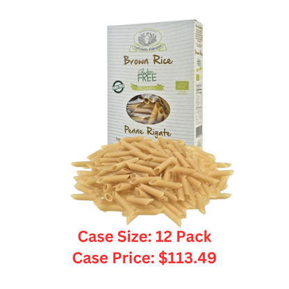 Rustichella d'Abruzzo Organic Gluten Free Brown Rice Penne Rigate - 8.8 oz - Case 1