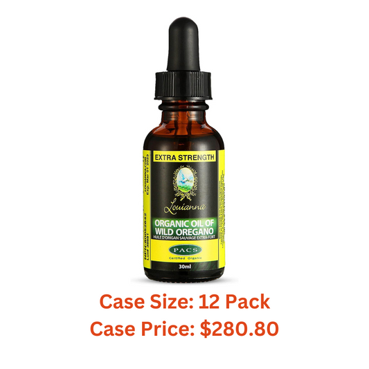 Organic Wild Oregano Oil, Pure Oil of Oregano Drops, Wild Oregano Essential Oil with 80 Percent Carvacrol, Oregano Oil Drops for Oral or Topical Use, 30 mL - Case 1