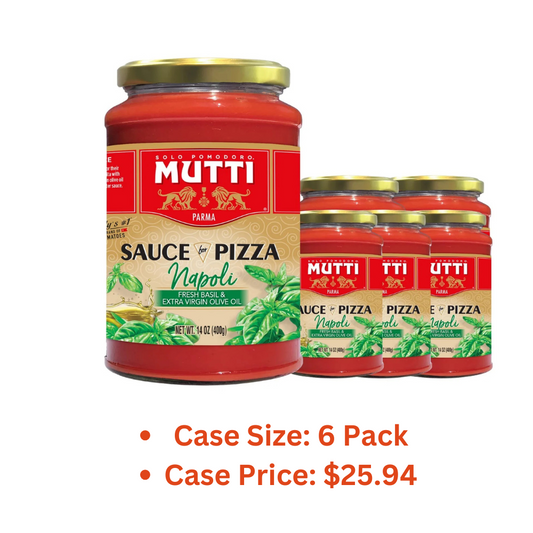 Mutti - Sauce Pizza Basil Evoo 14 Oz - 1 Case