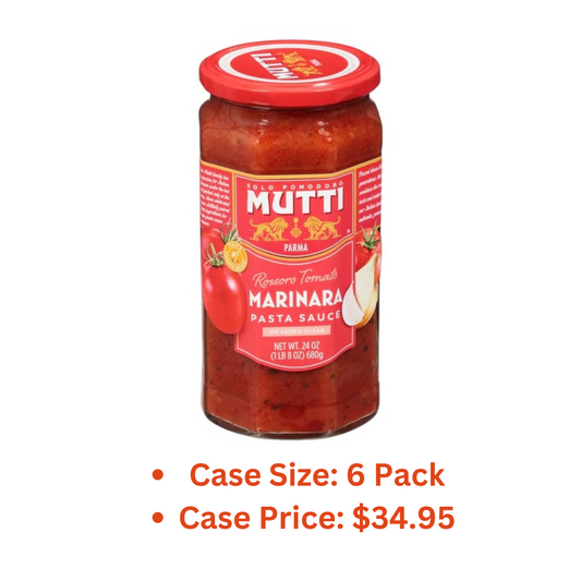 Mutti, Pasta Sauce, Rossoro Tomato, Marinara, 24 Ounce - 1 Case