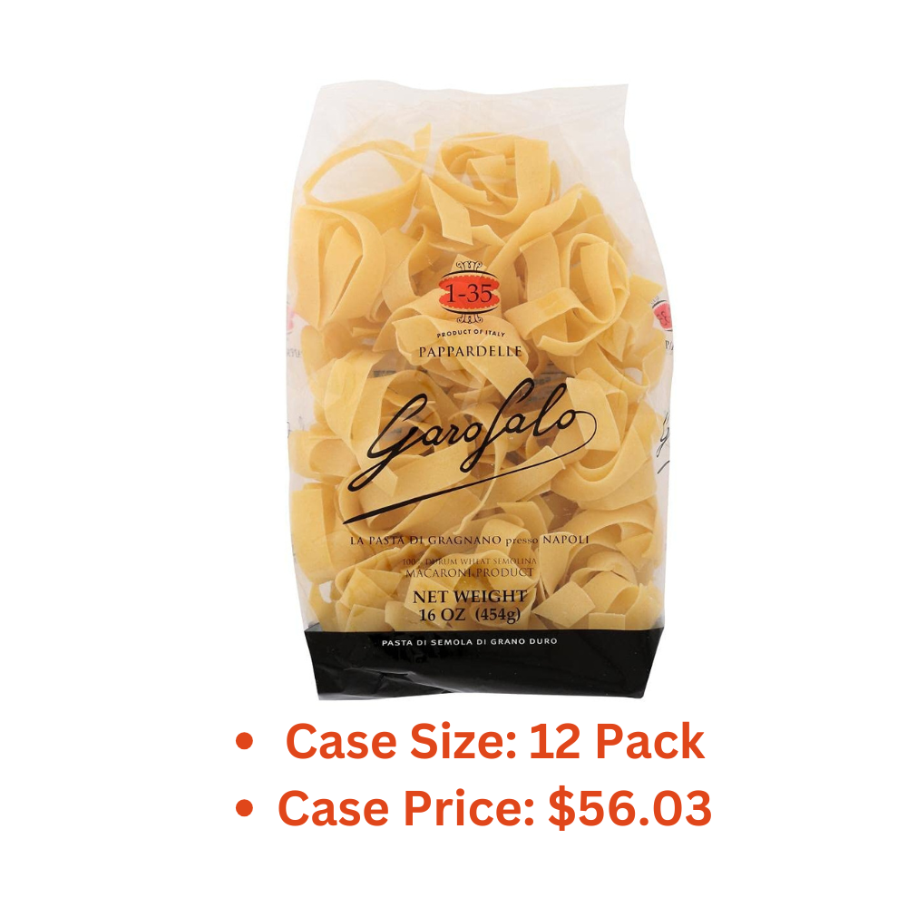 Garofalo No.1-35 Pappardelle Semolina Pasta, 16 oz - 1 Case