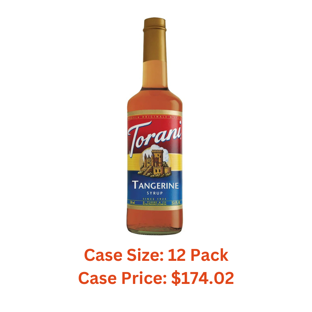 Torani Tangerine Syrup, 750 milliliters - 1 Case