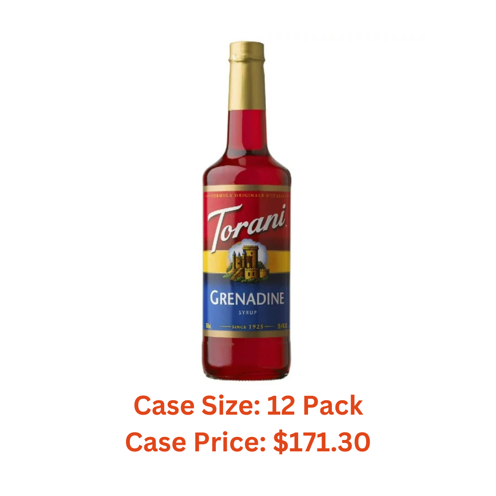 Torani Grenadine Syrup - Bottle (750 mL) - 1 Case