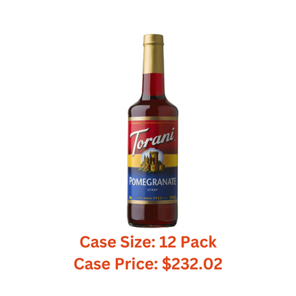 Torani Pomegranate Drink Syrup, 750mL - 1 Case