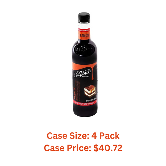 DaVinci Gourmet Classic Tiramisu Syrup, 25.4 Fluid Ounce - Case 1