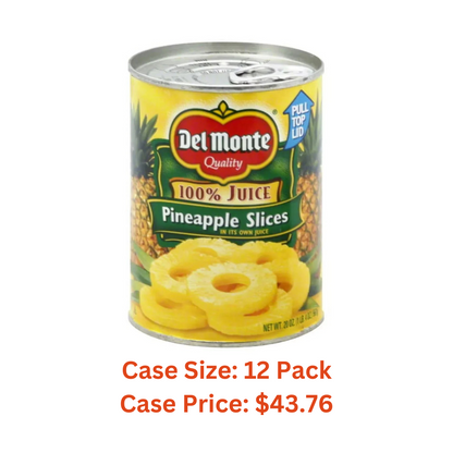 Del Monte Pineapple 20 Oz Sliced Wholesale - Case 1