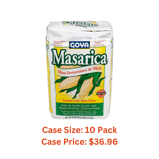 Goya Foods Masarica Instant Corn Masa Flour, 4 Pound - 1 Case