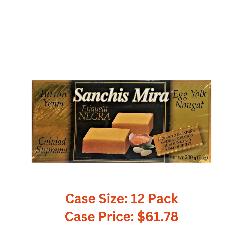 Sanchis Mira Turron Yema Egg Yolk Nougat 7 oz - Case 1