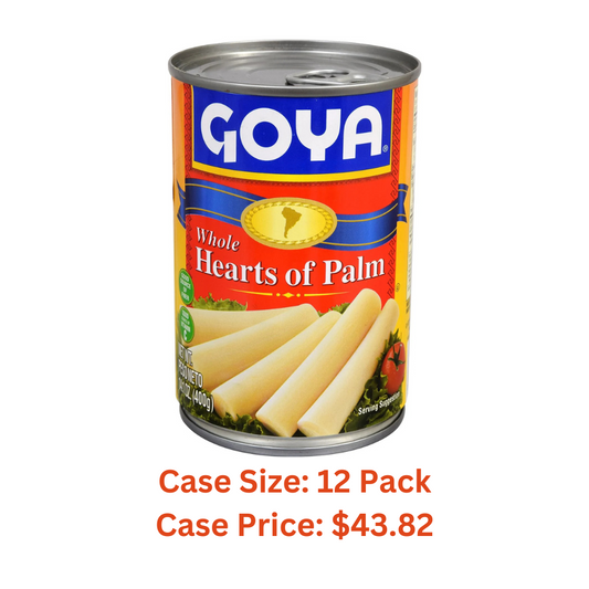 Goya Foods Whole Heart of Palmitos, 14.1 oz - Case 1