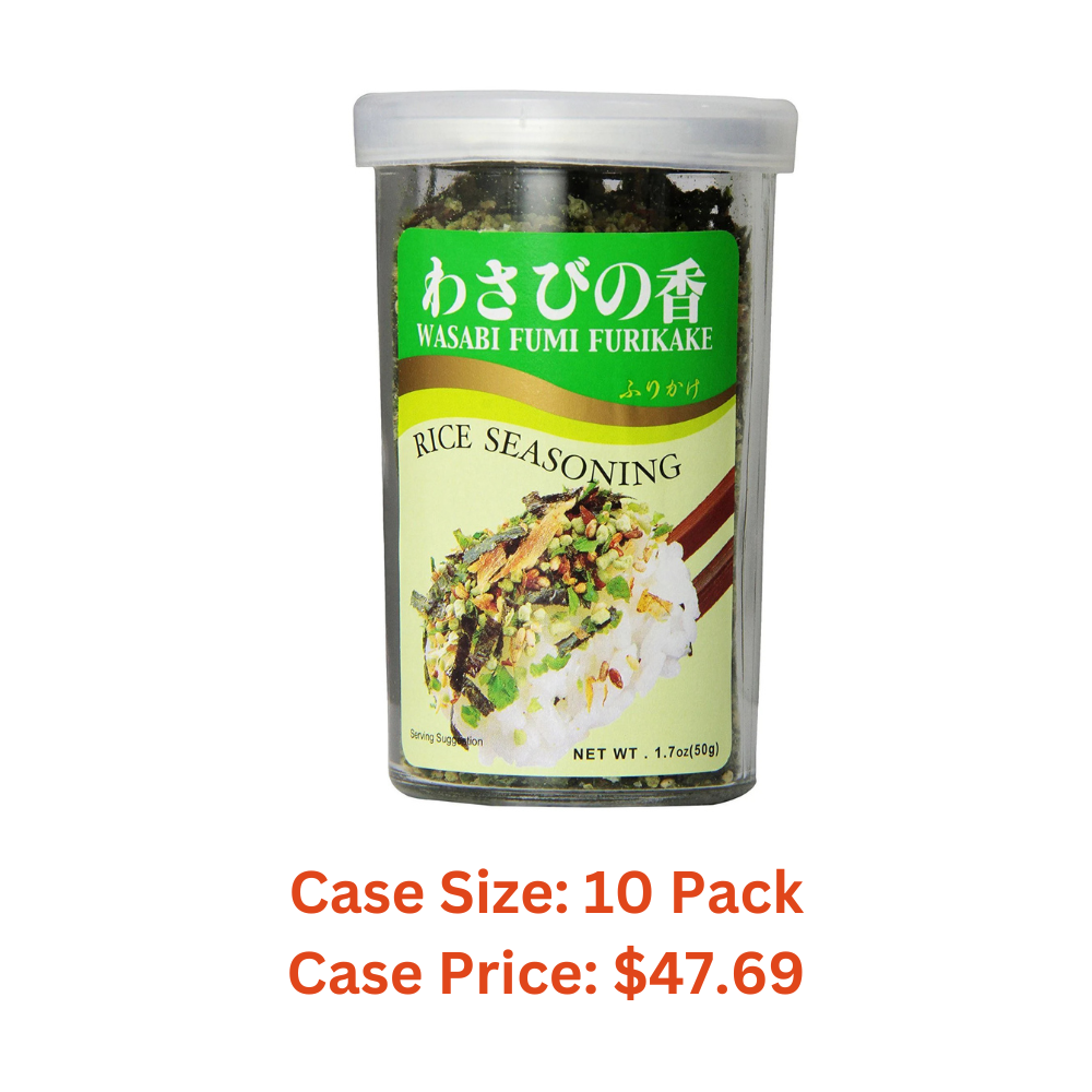 JFC Wasabi Furikake Rice Seasoning, 1.7 Ounce - Case 1