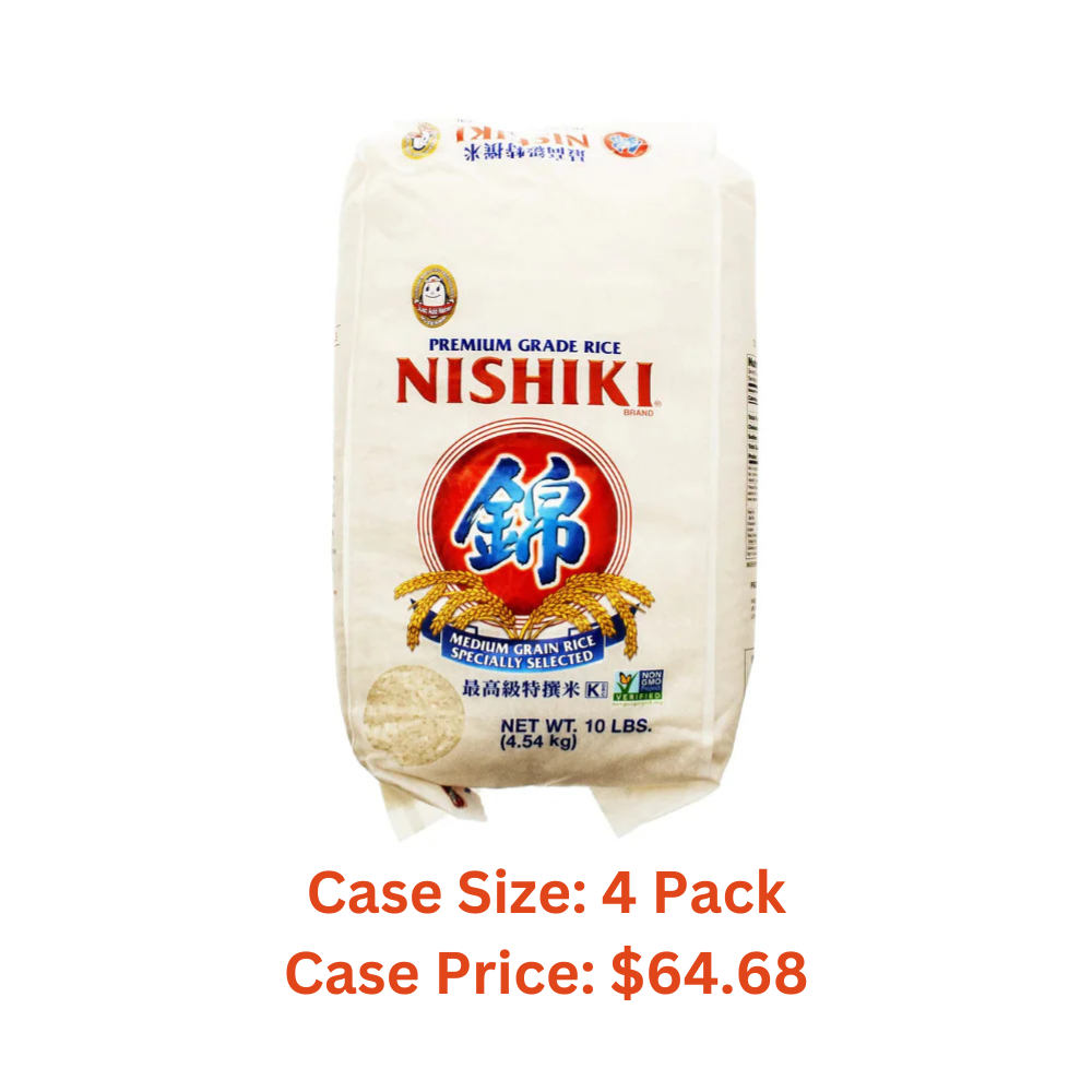 Nishiki Premium Sushi Rice, White, 10 Pound - Case 1