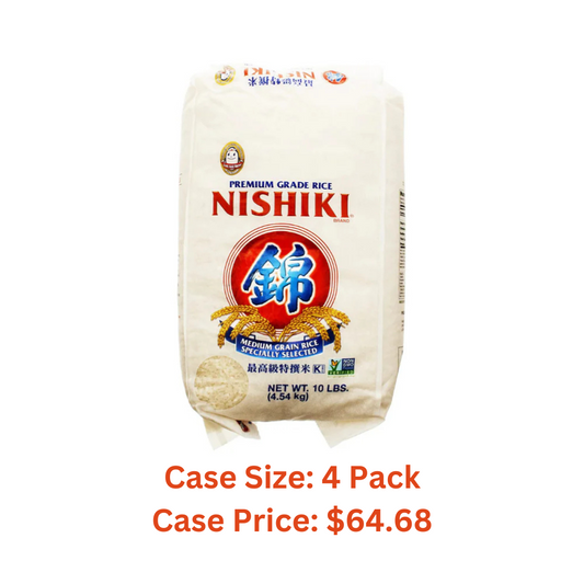 Nishiki Premium Sushi Rice, White, 10 Pound - Case 1