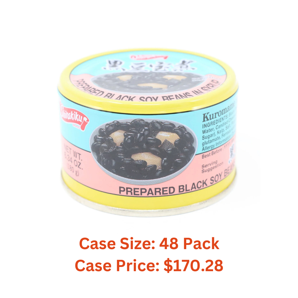 Shirakiku Black Bean Kuromame Takarani 6.34oz/180g - Case 1