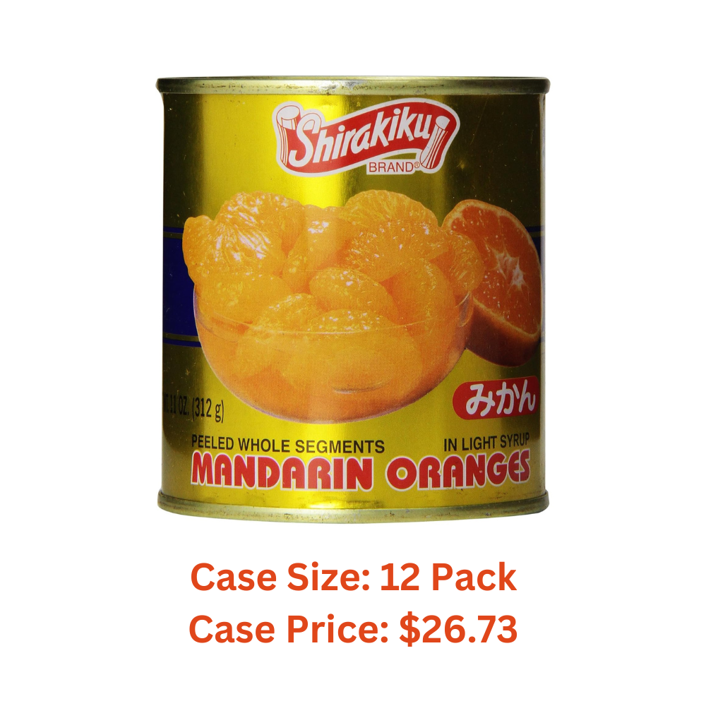 Shirakiku Mandarin Oranges, 11-Ounce - Case 1