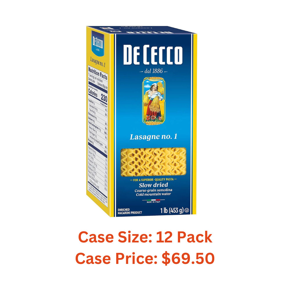 De Cecco Lasagne Pasta, 16 Oz Case 1