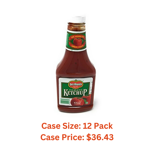 Del Monte Tomato Ketchup - 24oz - Case 1