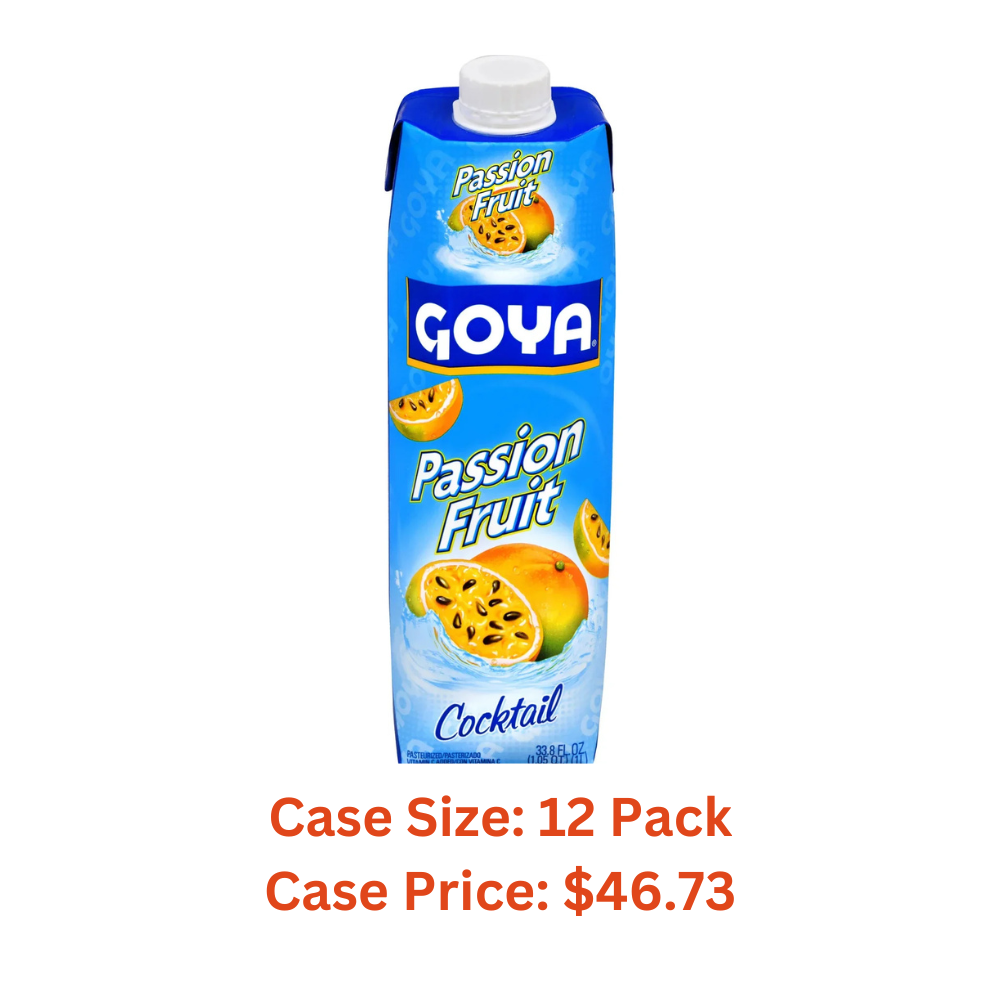 Goya Passion Fruit Cocktail, 33.8 fl oz - Case 1