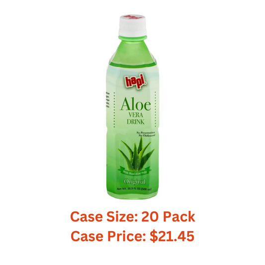 Hapi Alo Vera Drink, Original, 16.9 Fl Oz,- Case 1