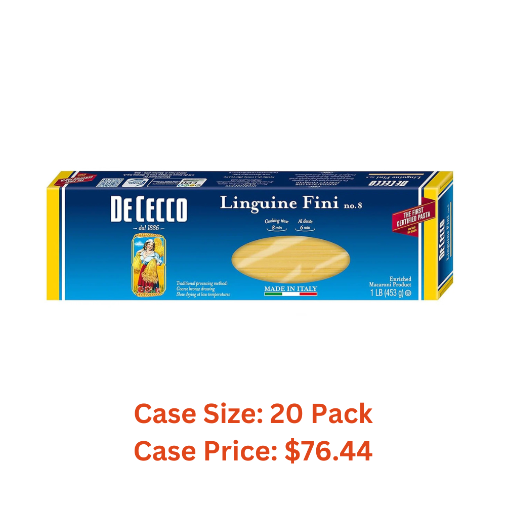 De Cecco Semolina Pasta, Linguine Fini No.8, 1 Pound Case 1