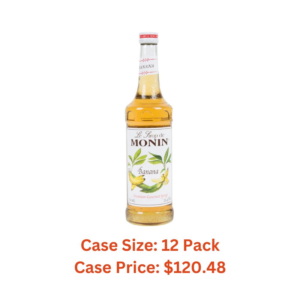 Monin Banana Syrup 750ml - Case 1