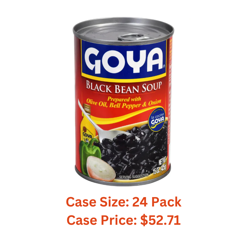 Goya Black Bean Soup, 15 oz - Case 1