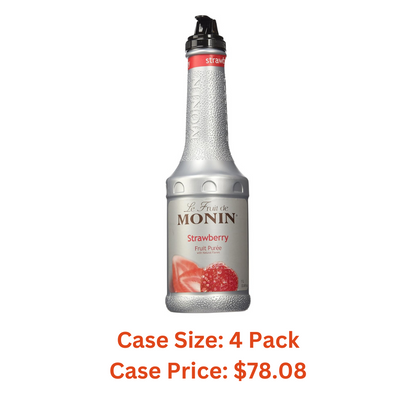 Monin Strawberry Puree Fruit Puree, 1 Liter (01-0409) Category: Drink Syrups - Case 1